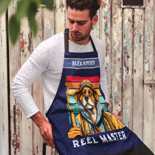 Tablier Cadeaux de retraite de chien Cool personnalisé pou