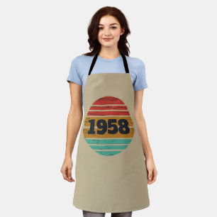 Tablier Cadeaux vintages personnalisés pour 65e anniversai
