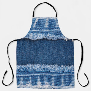 Tablier Cadre en tissu à deux tons blanchis