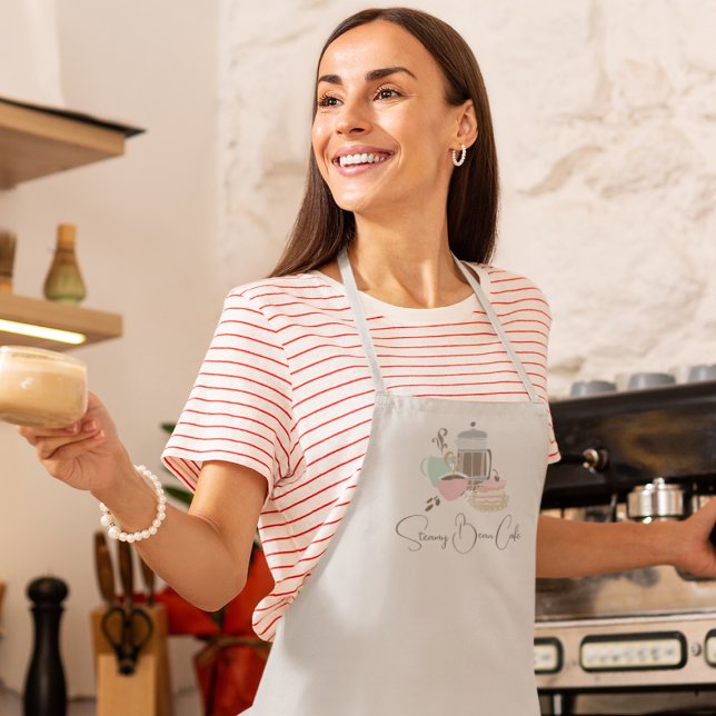 Tablier Café Café Retro Quirky (Créateur téléchargé)