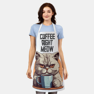 TABLIER CAFÉ CHAT FUNNY CUISINE APRON