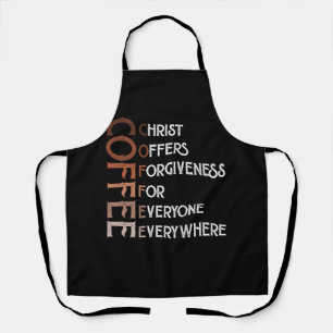 Tablier Café Christ Offre Le Pardon À Tous Jamais