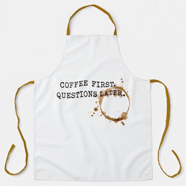 Tablier Café d'abord (Recto)