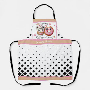 Tablier Café et Donuts Mignons Kawaii