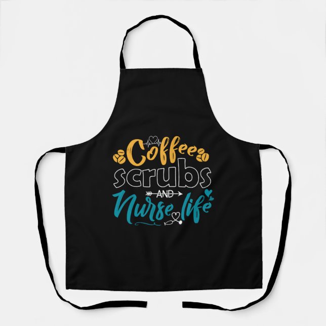 Tablier Café Et Infirmière Vie (Recto)