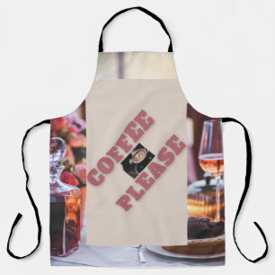 Tablier "Café-Please" designer Unisex Cuisine taille