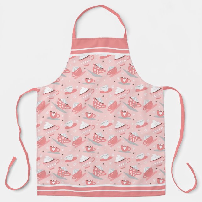 Tablier Café Rose Latte Cocoa Apron (Recto)