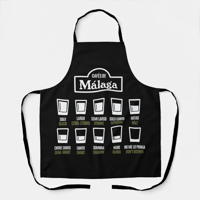 Tablier Cafés de Malaga (Recto)
