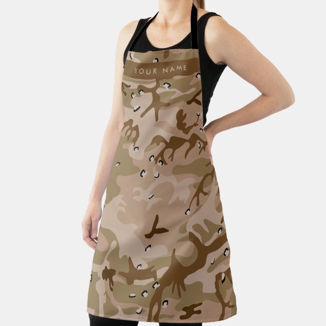 Tablier Cailloux de camouflage du désert, Votre nom, Perso (Insitu)