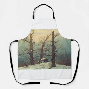 Tablier Cairn dans la neige par Caspar David Friedrich