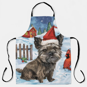 Tablier Cairn Terrier Chien Noël Merveilleux Hiver Joie de
