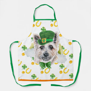 Tablier Cairn Terrier Décoration de vacances Saint-Patrick