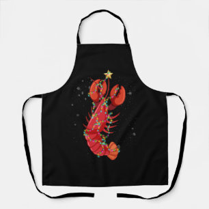 Tablier Cajun Louisiana Noël Joyeux Noël Crabmas X-Mas Lig