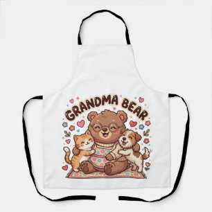 Tablier  Câlin mignon de grand-mère ours