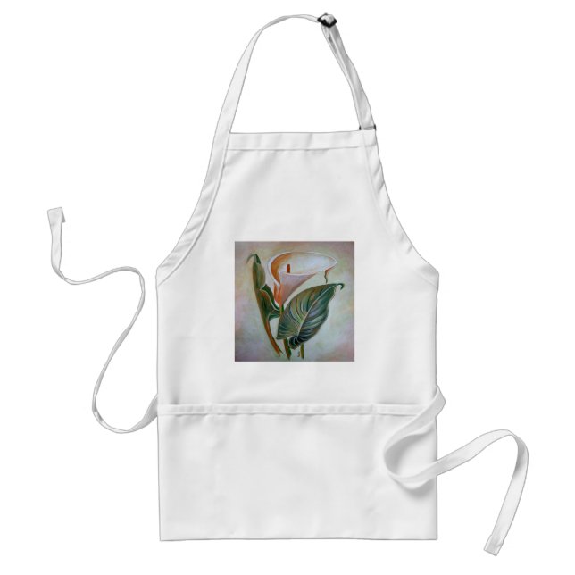 Tablier Calla Lily Beau Art Botanique (Devant)