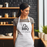 Tablier Calligraphie moderne i do barbecue douche nuptiale<br><div class="desc">Ajoutez une touche délicieuse à vos fêtes de mariage ou à votre décor grâce à notre charmant tablier mariage "I Do BBQ" Parfait pour les couples qui organisent une fête barbecue décontractée et amusante, ce tablier est une façon merveilleuse de personnaliser votre événement et de laisser une impression durable sur...</div>