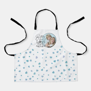 Tablier Calligraphie Photo personnalisée d'anniversaire po