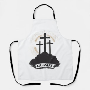 Tablier Calvary Hill Jésus T-shirt vintage gravure foi (1)