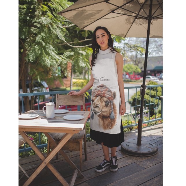 Tablier Camel de Noël, personnalisable (Créateur téléchargé)