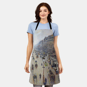 Tablier Camille Pissarro - Boulevard Montmartre, matin