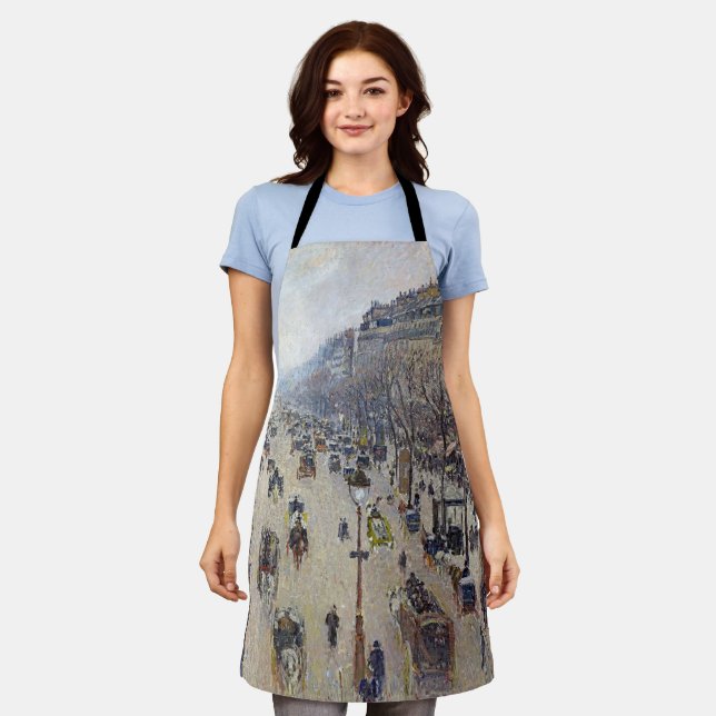 Tablier Camille Pissarro - Boulevard Montmartre, matin (Porté)