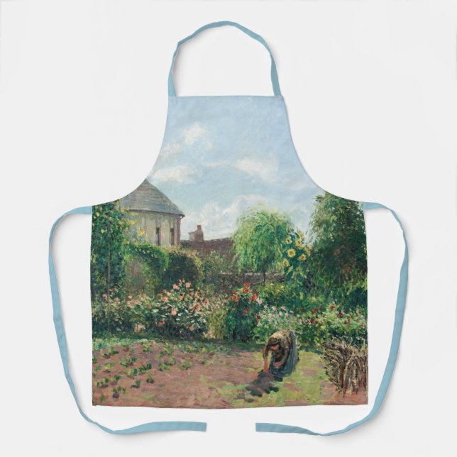 Tablier Camille Pissarro Le jardin de l'artiste à Eragny (Recto)