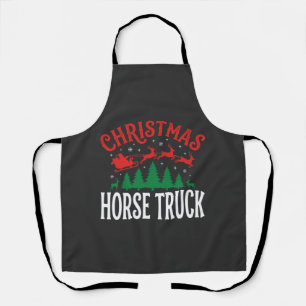 Tablier Camion à chevaux de Noël Santa Sleigh