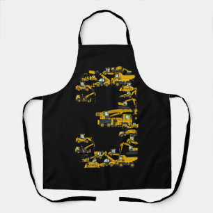 Tablier Camion de construction pour enfants 3e anniversair