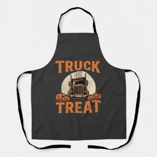Tablier Camion ou traiter Halloween conception de semi-rem