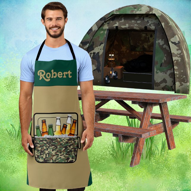 Tablier Camo Ice Chest Avec Bière Personnalisée (Créateur téléchargé)