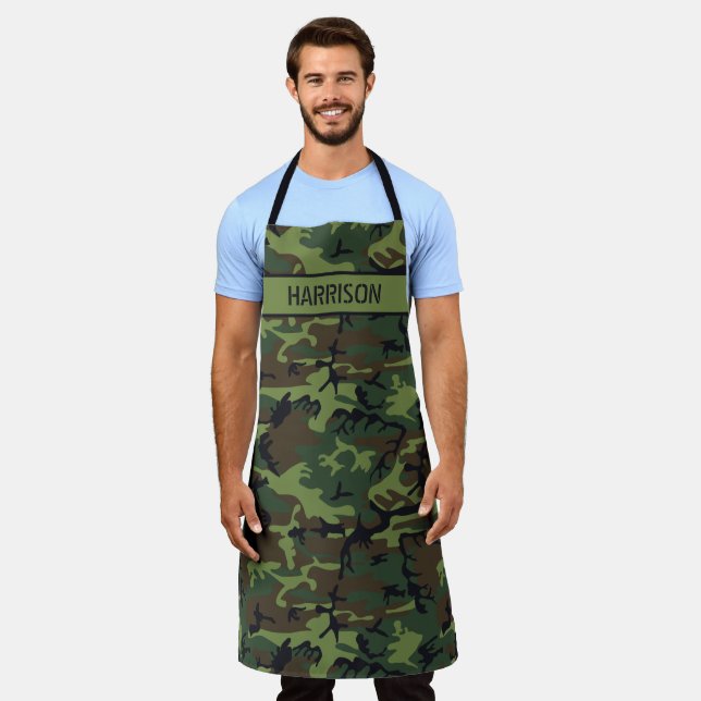 Tablier Camo Personnalisé (Porté)