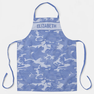 Tablier Camo Personnalisé Bleu