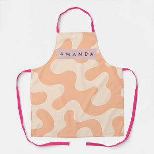 Tablier Camouflage Abstrait Pastel Douce Pêche Personnalis