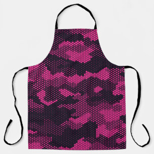Tablier Camouflage hexagonal, texture militaire arrière - 