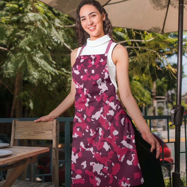 Tablier Camouflage rose (apron)