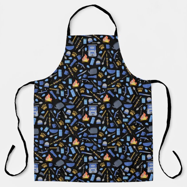 Tablier Camping Adventure Campfire Fun Bear Tracks (Recto)