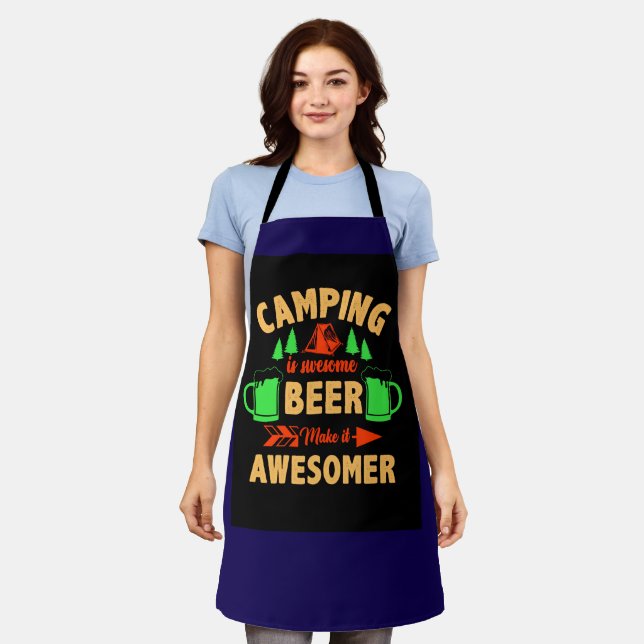 Tablier Camping is Swesome Beer Make it Aesomer-45676  (Porté)