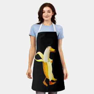 Tablier Canard Banane. Animaux de fruits anthropomorphes d