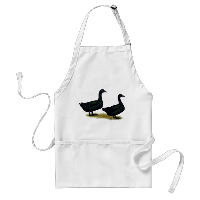 Tablier Canards :  Cayugas noir (Devant)
