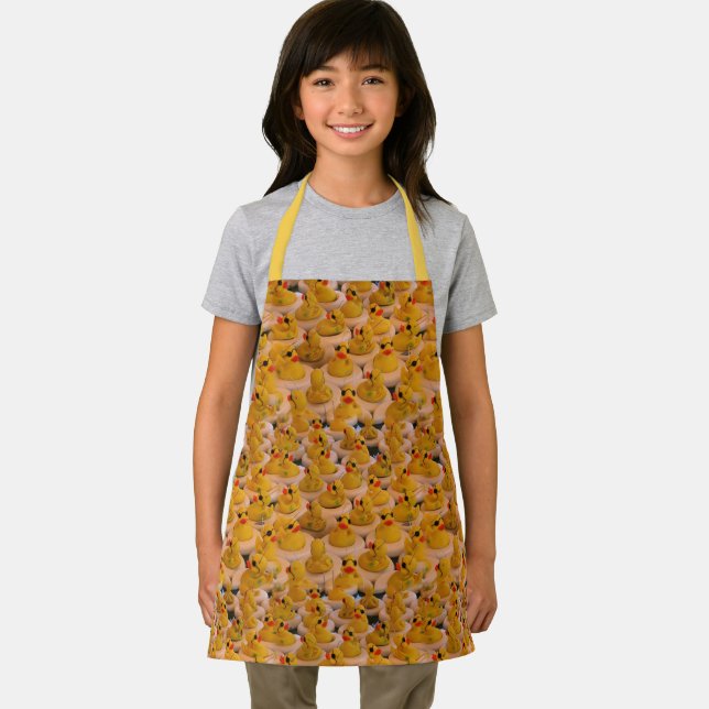 Tablier Canards en caoutchouc jaune Motif animal (Insitu)
