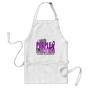 Tablier Cancer pancréatique je porte le pourpre pour ma