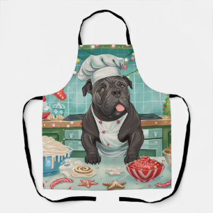 Tablier Cane Corso Fêtes de fin d'année en cuisine : Noël