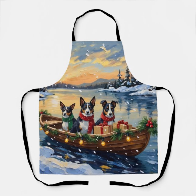 Tablier Cane Corso Noël Bateau Fêtes (Recto)