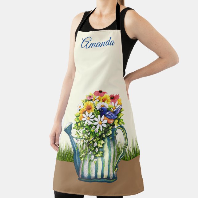 Tablier Canette d'eau avec Fleurs sauvages (Insitu)