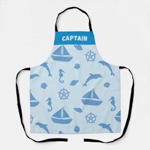 Tablier "CAPITAINE" Customisé Apron nautique