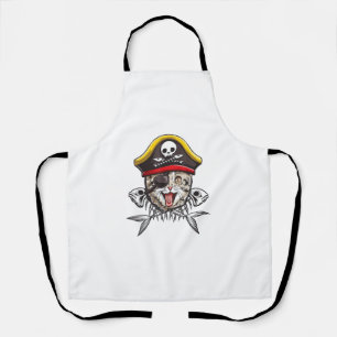 Tablier Capitaine Pirate Chat Hommes Jolly roger Drapeau C