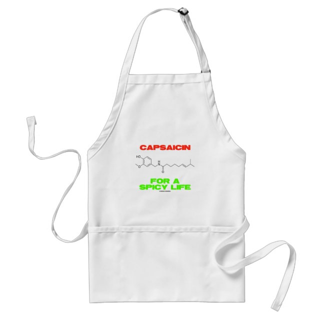 Tablier Capsaicine Pour Une Vie Épicée Structure Chimique (Devant)