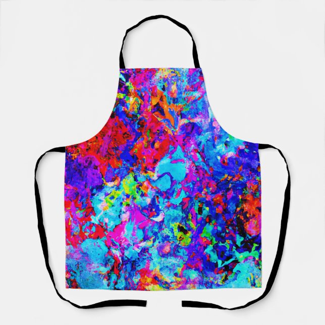 Tablier Captivation des jeux de couleurs du Motif Abstrait (Recto)