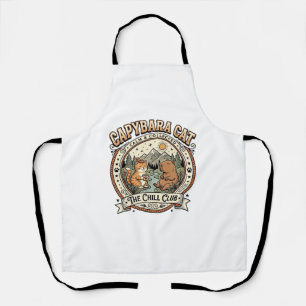 Tablier Capybara Chat Capybara Chat Chill Vintage Vector A