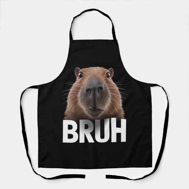 Tablier Capybara Drôle Bruh  (Recto)
